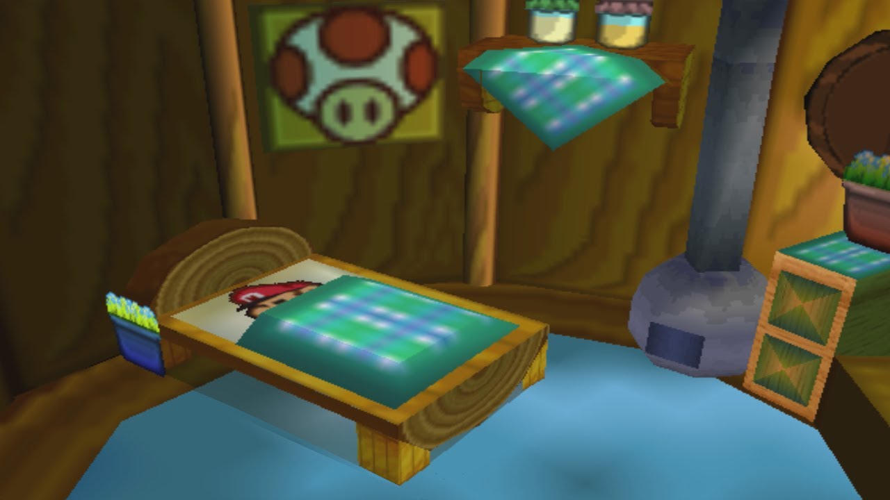 pov: You Stay the Night at Toad's Inn in Paper Mario 64 with Rain Outside (Relaxing Music Playlist)