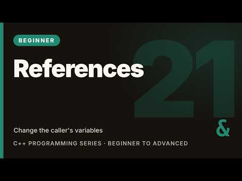 C++ Tutorial #21: References and Pass by Reference | Learn C++ (Beginner)