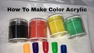 DIY ✰ How To Do Nail art, Acrylic nails 🤩How To Make Color Acrylic Powders With Chalk💅🏼 #101 #101