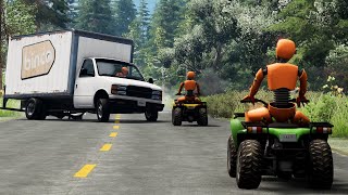 Beamng Drive - Realistic Motorbike And Quad Crashes 