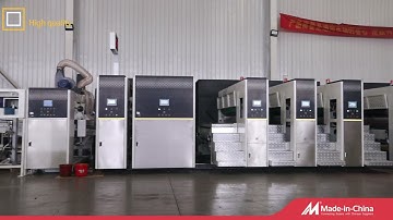 QHPACK Fix Type Flexo Printing Slotting Die Cutting Folder Gluer inline Machine