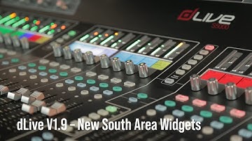 dLive V1.9 - South Area Widgets