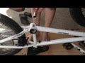 How To Replace 1 Piece BMX Bike Cranks With 3 Piece Cranks And Sealed Bottom Bracket