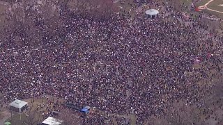 Tens of thousands crowd onto Boston Common for No Kings protest