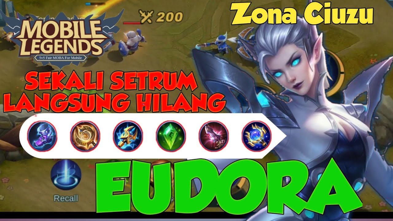 99% PASTI MATI ONE SHOT -  EUDORA TOP GLOBAL -  EUDORA TOP GLOBAL 2021 BY ZONA CIUZU MLBB