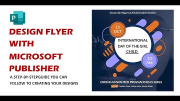 Flyer Design using Microsoft Publisher