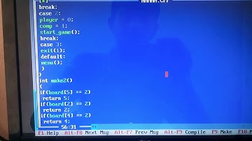 Tic tac toi game in turbo c