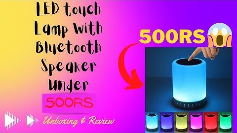 LED Touch Lamp with Bluetooth Speaker💥/Unboxing & Review/The B1 Unboxer.