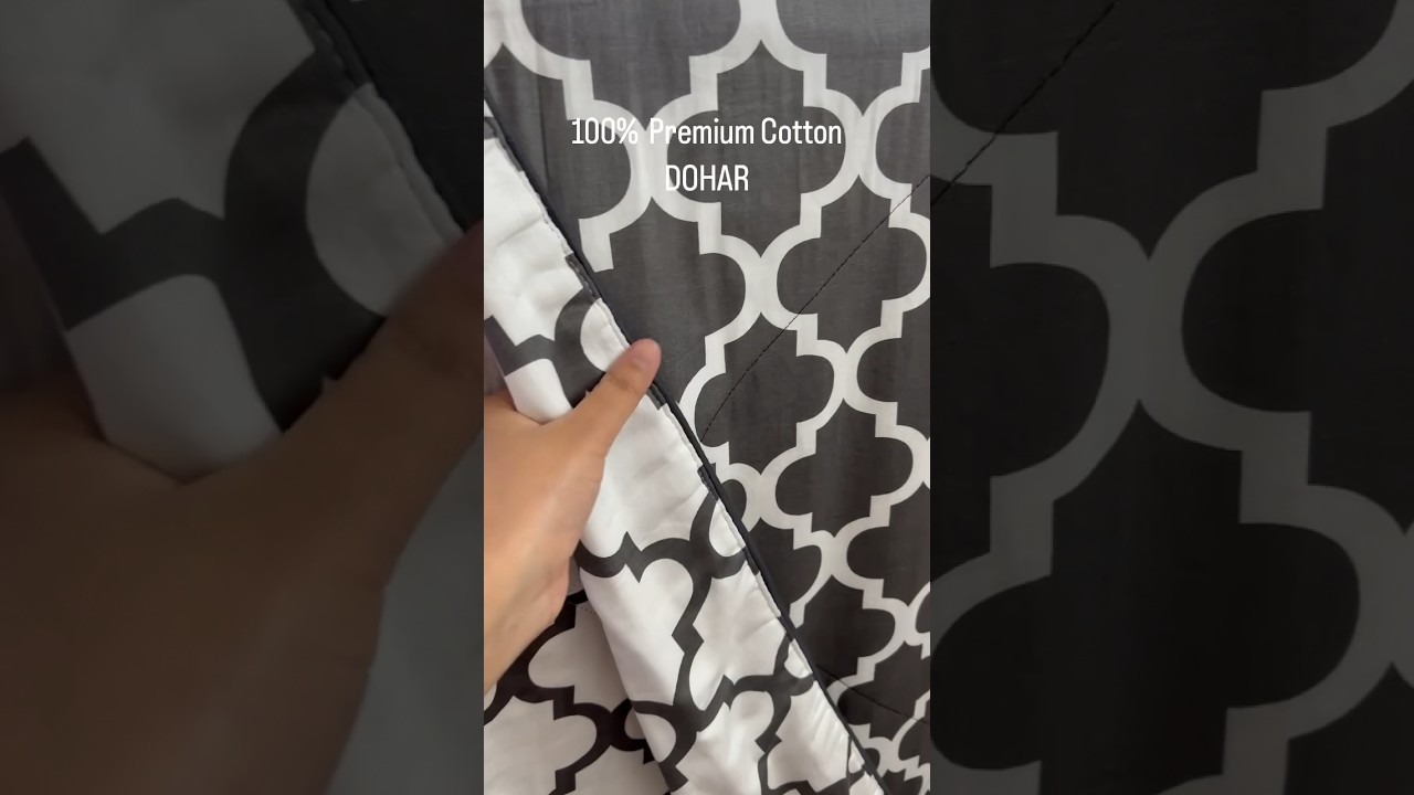 ✅ Reversible Cotton Blanket.✅ 100% Cotton Layer Filling 