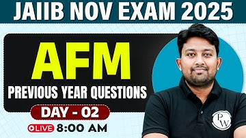 JAIIB Exam Preparation | JAIIB AFM Previous Year Questions -2 | AFM JAIIB 2025 | by Arvind Sir