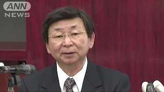 “セクハラ”で解散　大衡村村長、3週間ぶりに姿(15/04/07)