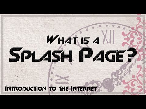 What is a Splash or Landing Page? How do they work?