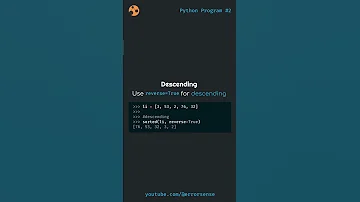 How To Sort List In Python Both Order Ascending And Descending Pythonforbeginners Sorting 