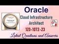 Part#37 : Oracle Cloud Infrastructure Architect (1Z0-1072-23) : Practice Question and Answers