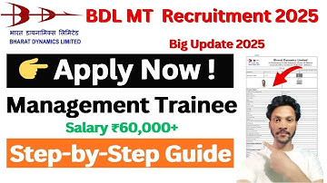 BDL Management Trainee 2025 | Don’t Miss This PSU Job! Full Details Inside