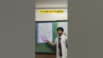 VOLUME OF CYLINDER