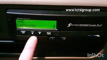 Time goes back tonight - Setting the Time on a Stoneridge Tachograph