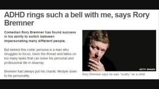 Comedian Rory Bremner talks about his ADHD on Radio 4