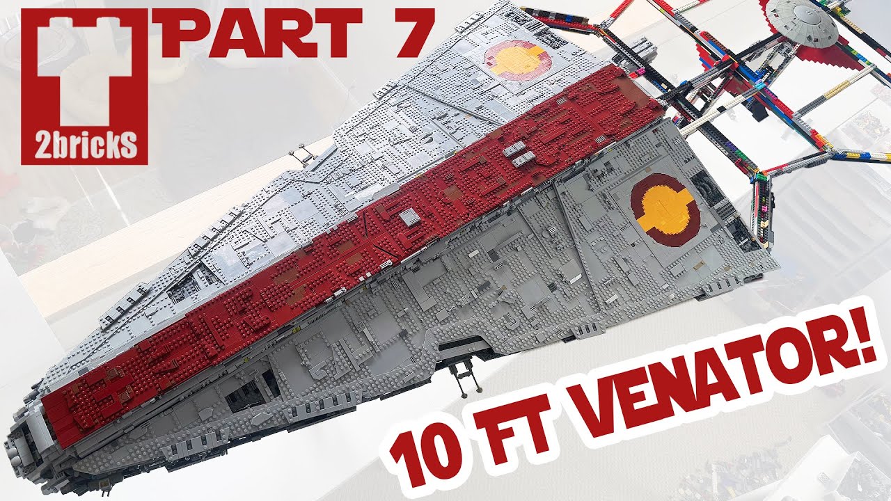 BUILDING A 10FT LEGO VENATOR! Part 7 - Half Way Done!!