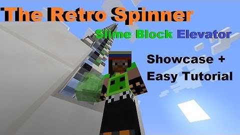 Minecraft: Slime Block Elevator: Showcase + Easy Tutorial