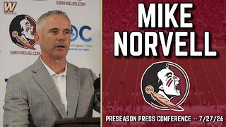 Mike Norvell Preseason Press Conference 7-27-26 | FSU Football | Florida State Football | Warchant