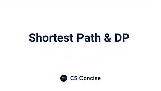30 | Shortest Path & DP | Data Structures