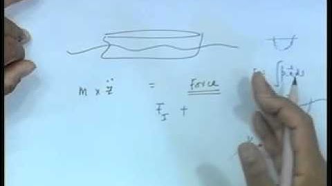 Mod-01 Lec-04 Single Degree of Freedom Motions in Regular Waves