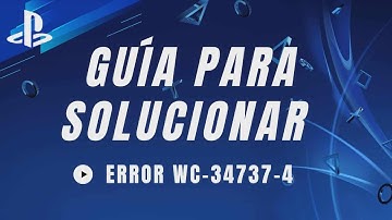 🔴New method to fix code WC-34737-4 on Playstation