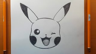 Come disegnare Pikachu || Tutorial di disegno Pikachu || facili disegni passo dopo passo matita