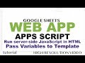 Web App - Load Data From Spreadsheet - Google Apps Script Web App Tutorial - Part 4