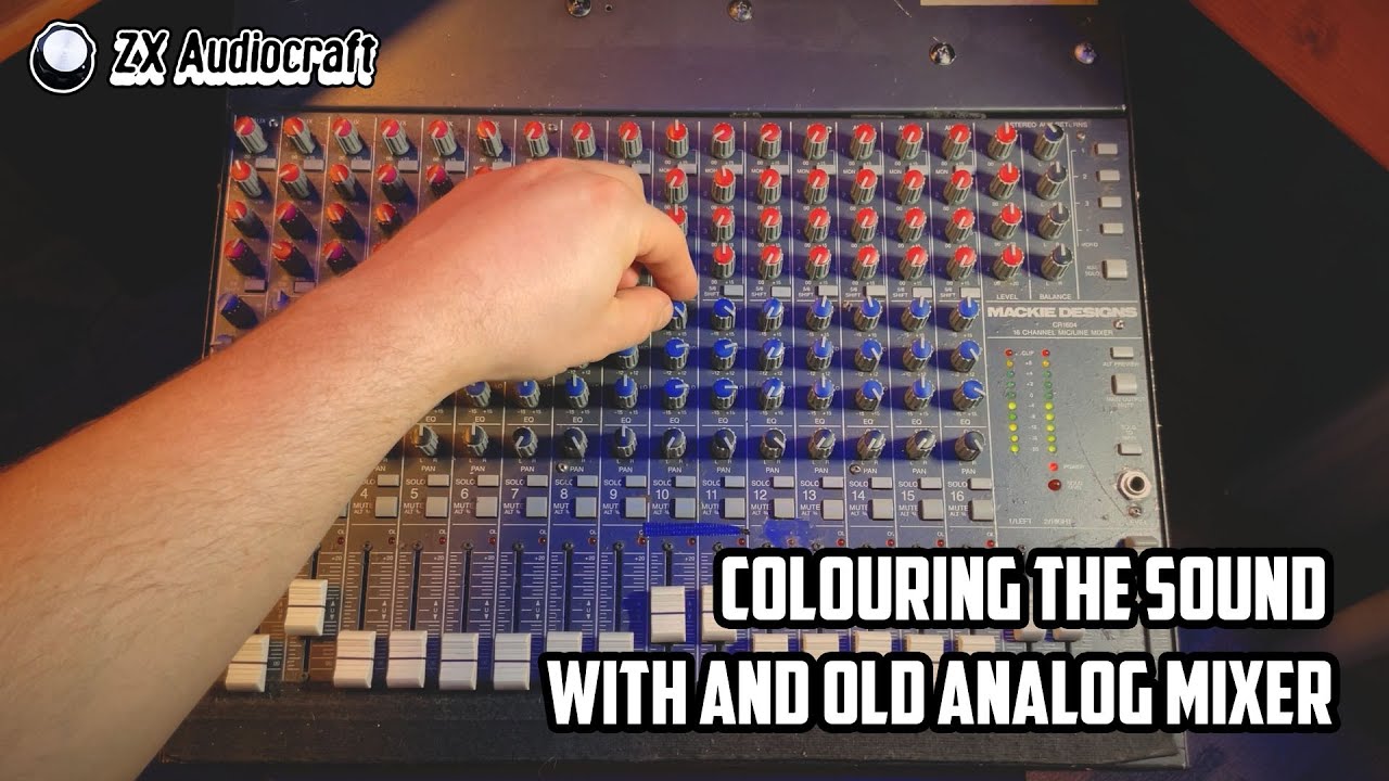 Colouring the sound with an old analog mixer // Mackie CR1604