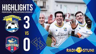 Highlights | Bari + Parisi + Momar | ASD Ostuni Calcio 24 vs Carovigno 3 a 0 _ Radiostuni