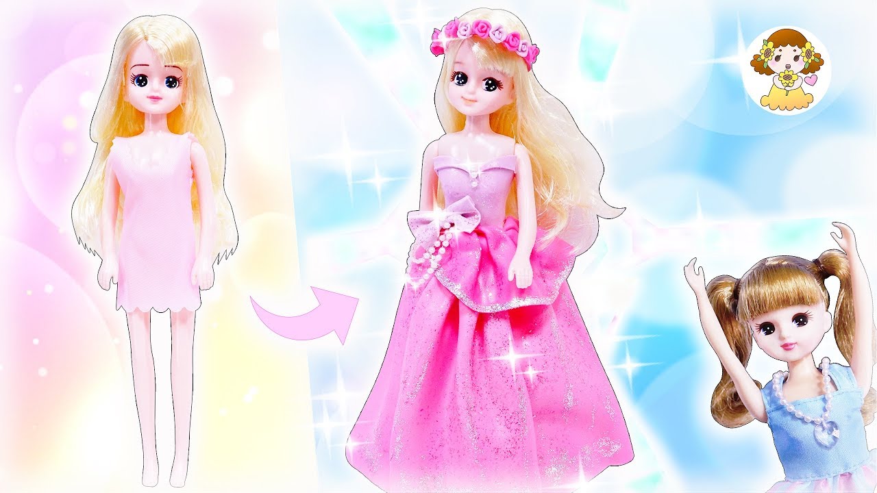 Handmade Licca-chan Ellie costume out of clay ♥ Transform a 100