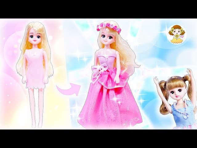 Handmade Licca-chan Ellie costume out of clay ♥ Transform a 100