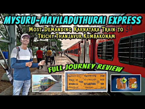 🚂MYSURU-MAYILADUTHURAI EXPRESS TRAVEL VLOG!!! Train No.16232 | Bengaluru-Salem-Trichy | Naveen Kumar