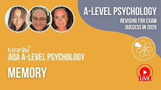 AQA A Level Psychology | Memory | Live Stream
