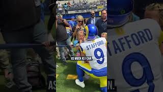 For Matthew Stafford, family is everything, and hes grateful to play for a head coach who gets that