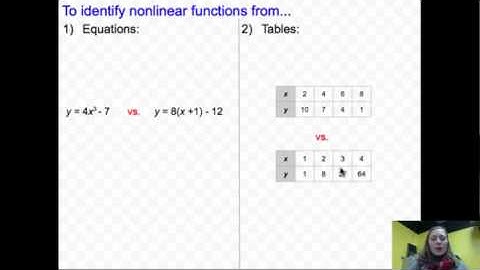 Nonlinear Functions