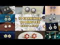 Easy Jewelry Making: 10 Amazing Earring Ideas for Beginners (1 Minute Per Style)#diyjewelry #easydiy