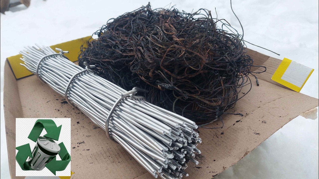 МЕДЬ И АЛЮМИНИЙ ИЗ МУСОРА! ДОБЫВАЮ МЕТАЛЛОЛОМ!