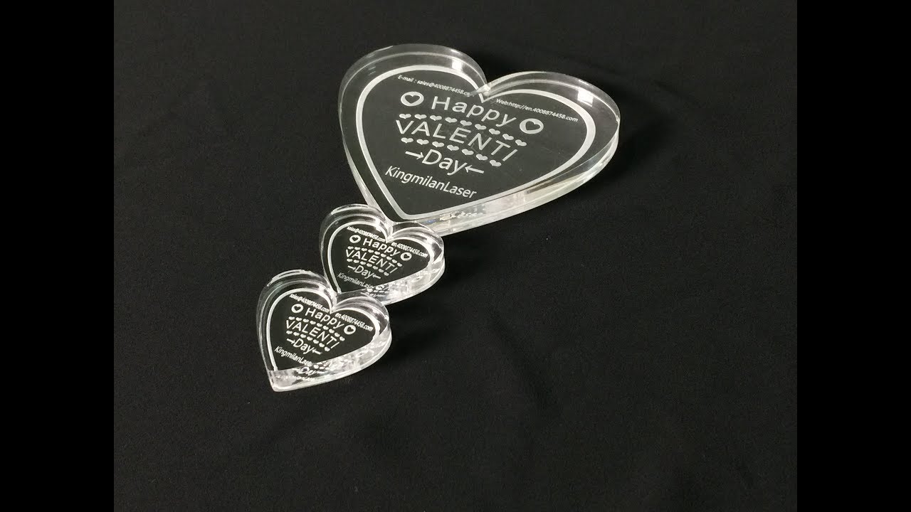 CO2 Laser Cut & Engrave Acrylic & ABS Plastic( Valentine Gift) YouTube