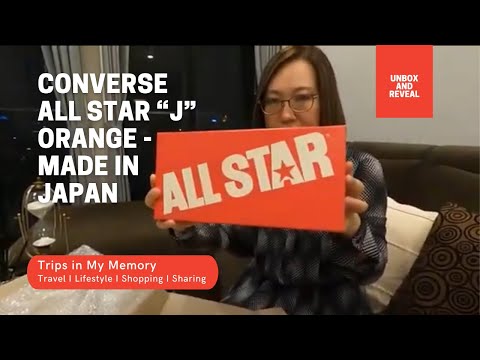 Unbox - Converse All Star “J” Orange - Made in Japan