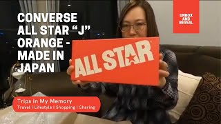 Unbox - Converse All Star “J” Orange - Made in Japan