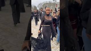 Celebrity Kim kardashian arrived at the balenciaga show in Paris today #kimkardashian #balenciaga #fashionshow Wealth