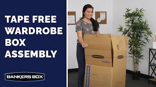 How to Assemble Smoothmove Tape Free Wardrobe Moving Box