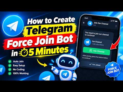 How to Create Telegram Force Join Bot in 5 Minutes | SD Creation LK | #force #telegram #subscribe