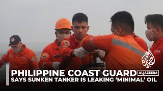 Philippine Coast Guard says sunken tanker is leaking ‘minimal’ oil
