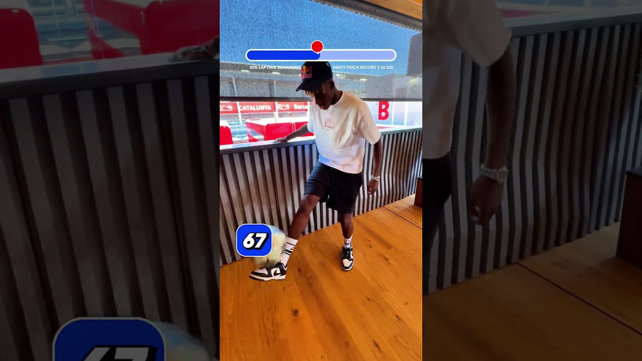 Can he keepy-up with Max's lap record π β±οΈ #f1 #redbullracing