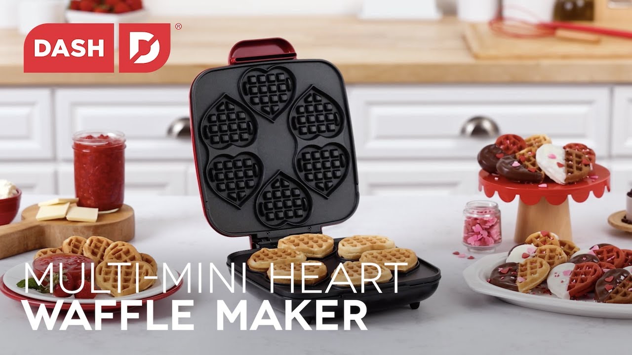 Dash Multi-Mini Heart Waffle Maker 