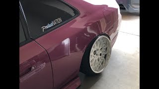 Perfect wheel fitment on my Bagged Honda Prelude!